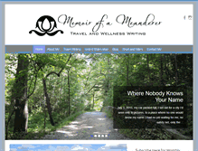 Tablet Screenshot of memoirofameanderer.com